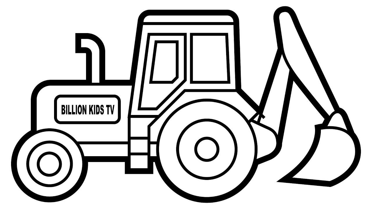 Excavator coloring page big excavator coloring page wecoloringpage