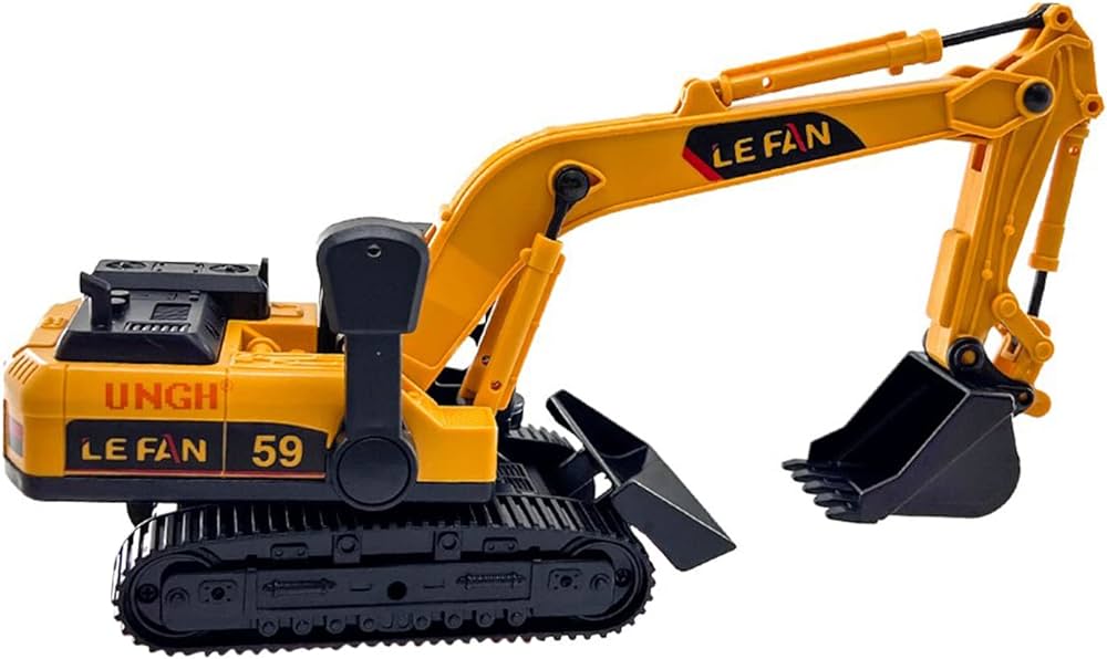 Deoxy high speed big construction excavator trucks rotate degree toy for kids age of year yellow black toys games