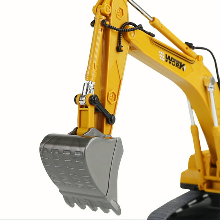 Scale excavator toy with