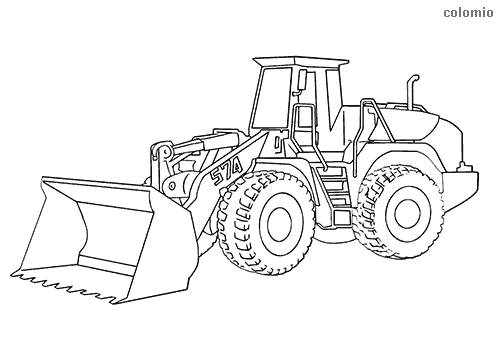 Excavators coloring pages free printable excavator coloring sheets