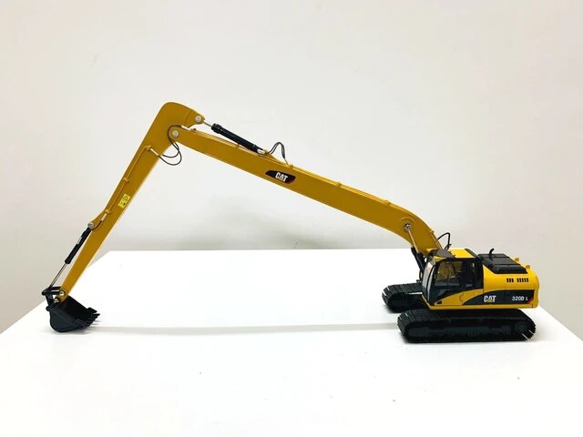 Cat d long reach excavator yellow scale die