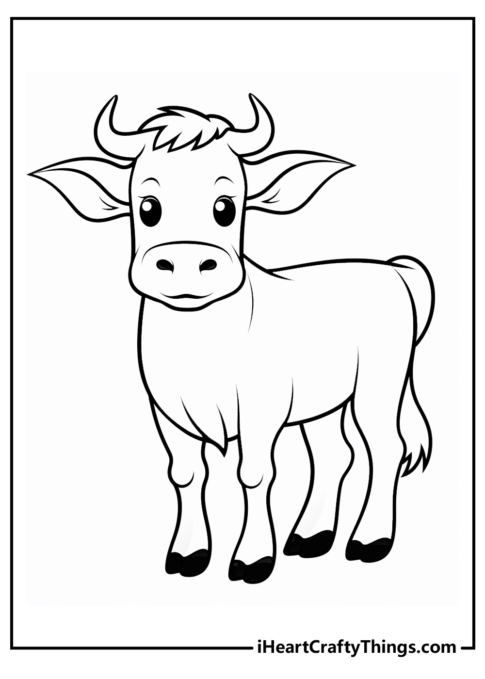 Cow coloring pages free printables