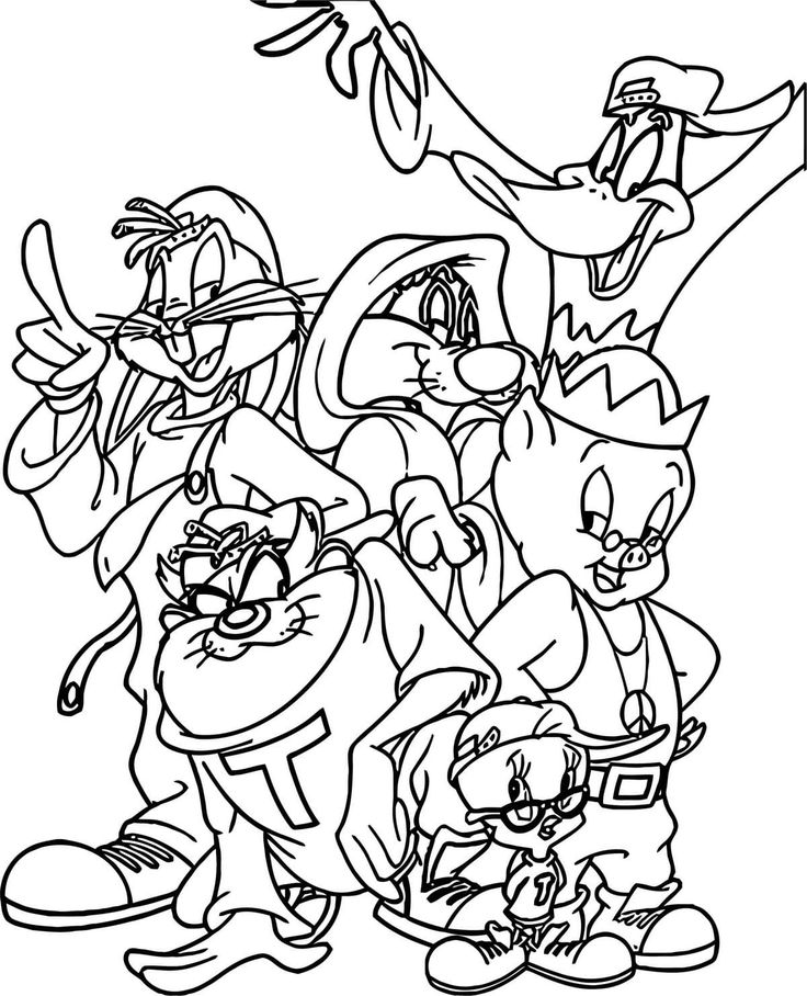 Looney tunes coloring pages