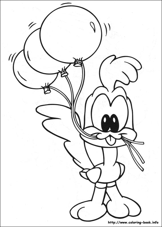 Baby looney tunes coloring picture