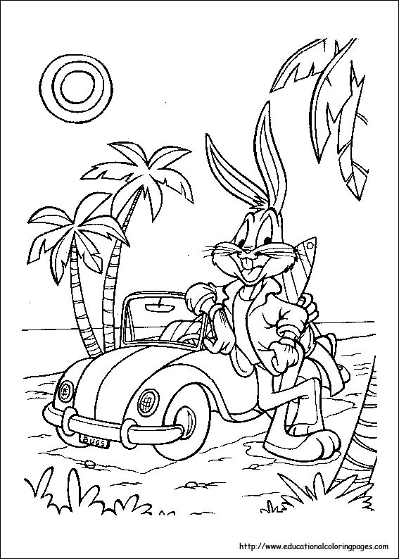 Looney tunes coloring pages free for kids