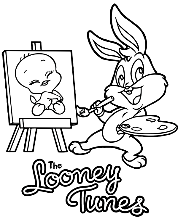 Looney tunes picture for coloring