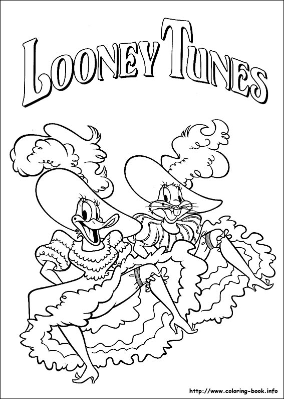 Looney tunes coloring picture