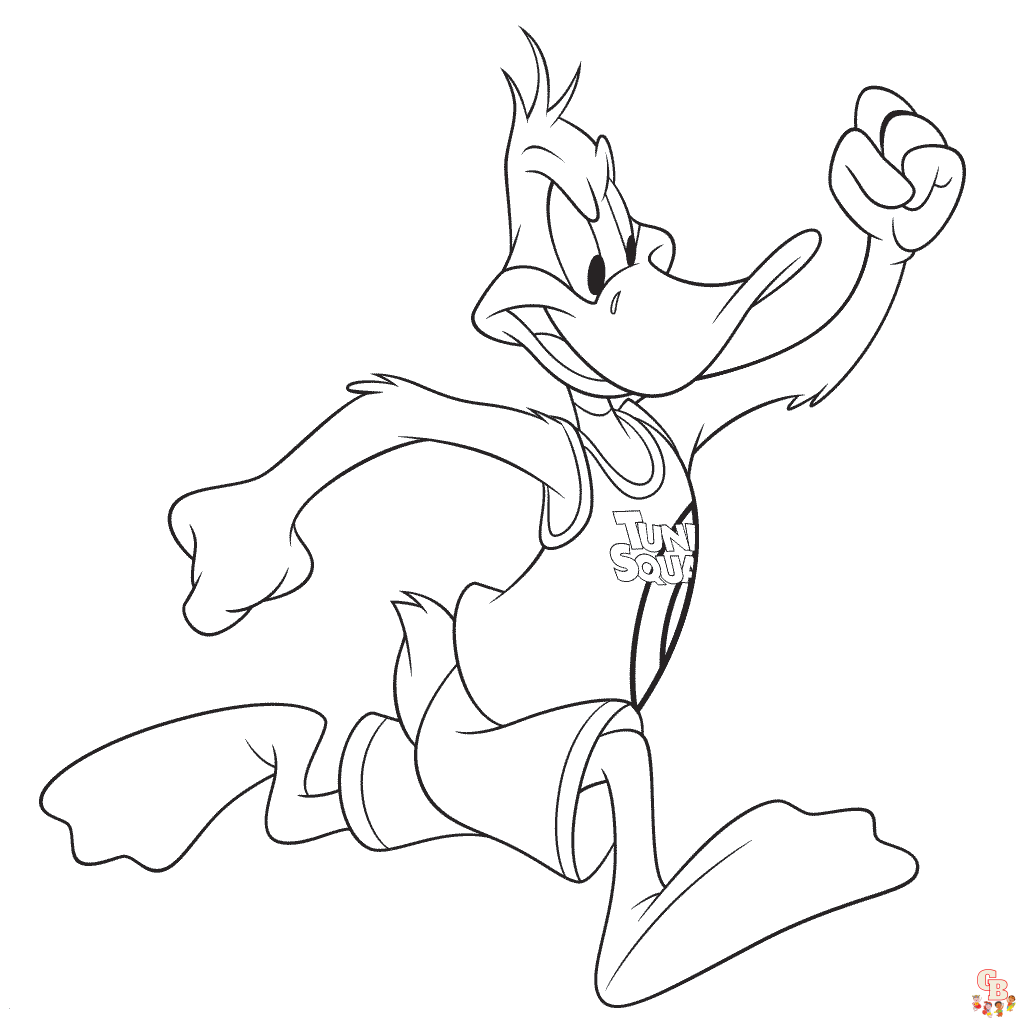 Color your world with daffy duck looney tunes coloring pages