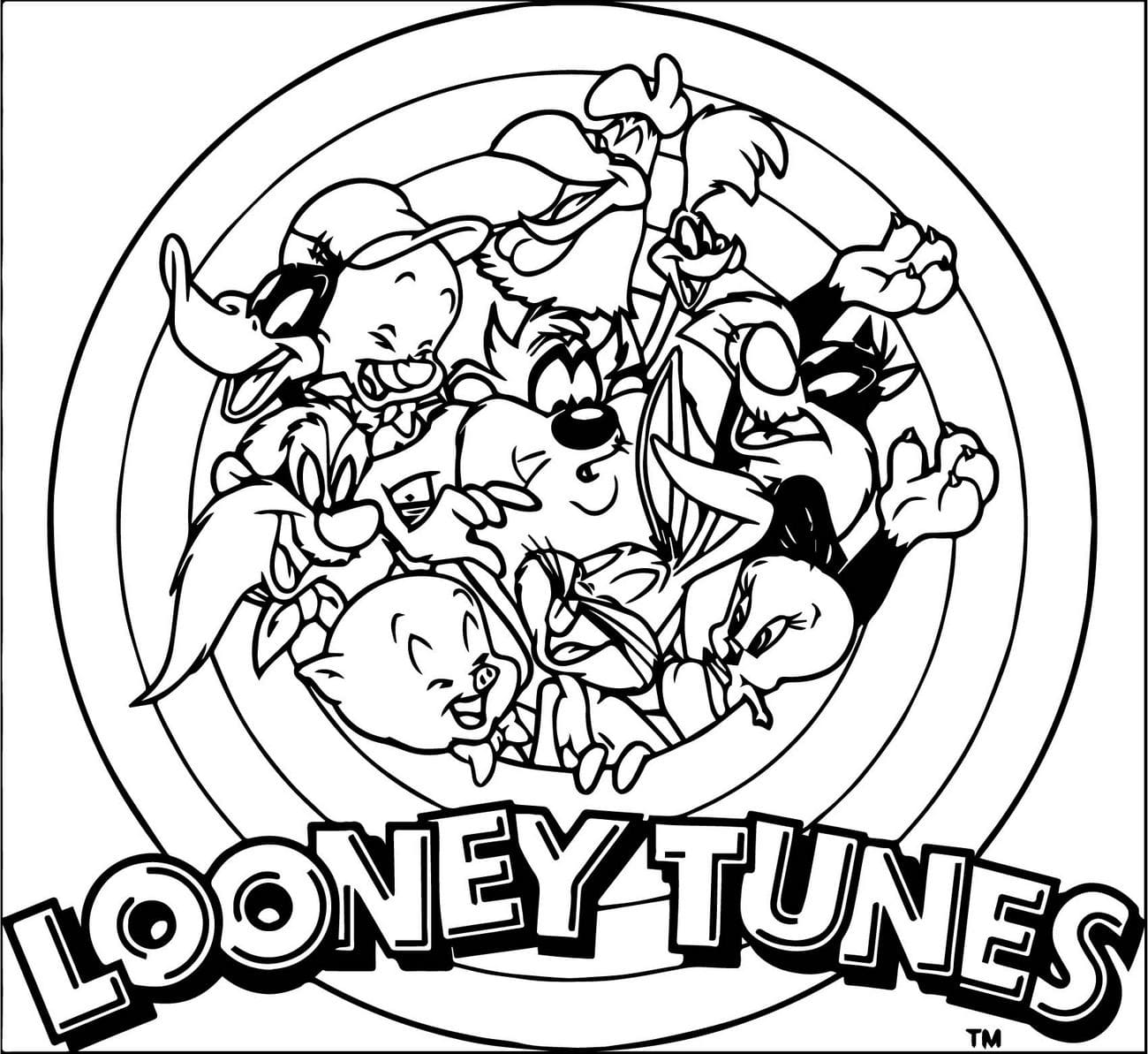 Looney tunes coloring pages