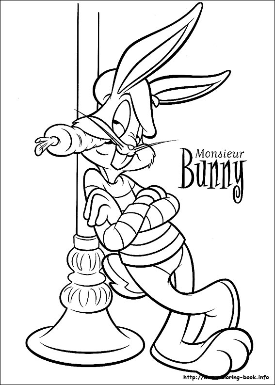 Looney tunes coloring picture