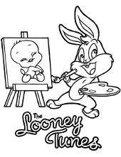 Tweety coloring pages for children