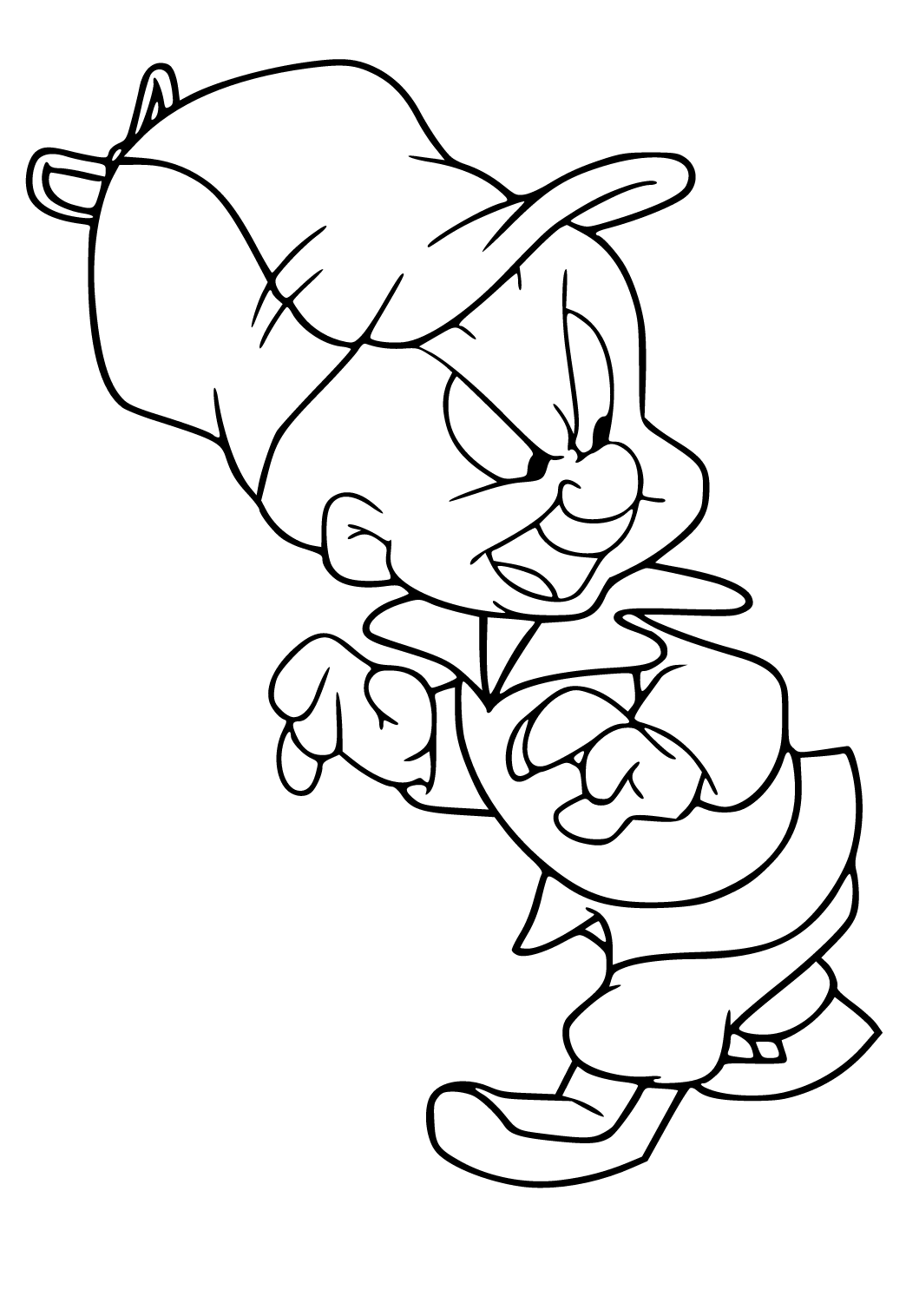 Free printable looney tunes hunter coloring page for adults and kids