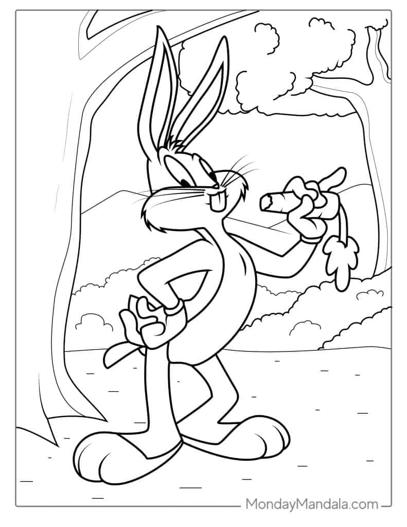 Looney tunes coloring pages free pdf printables