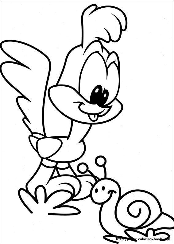 Baby looney tunes coloring picture