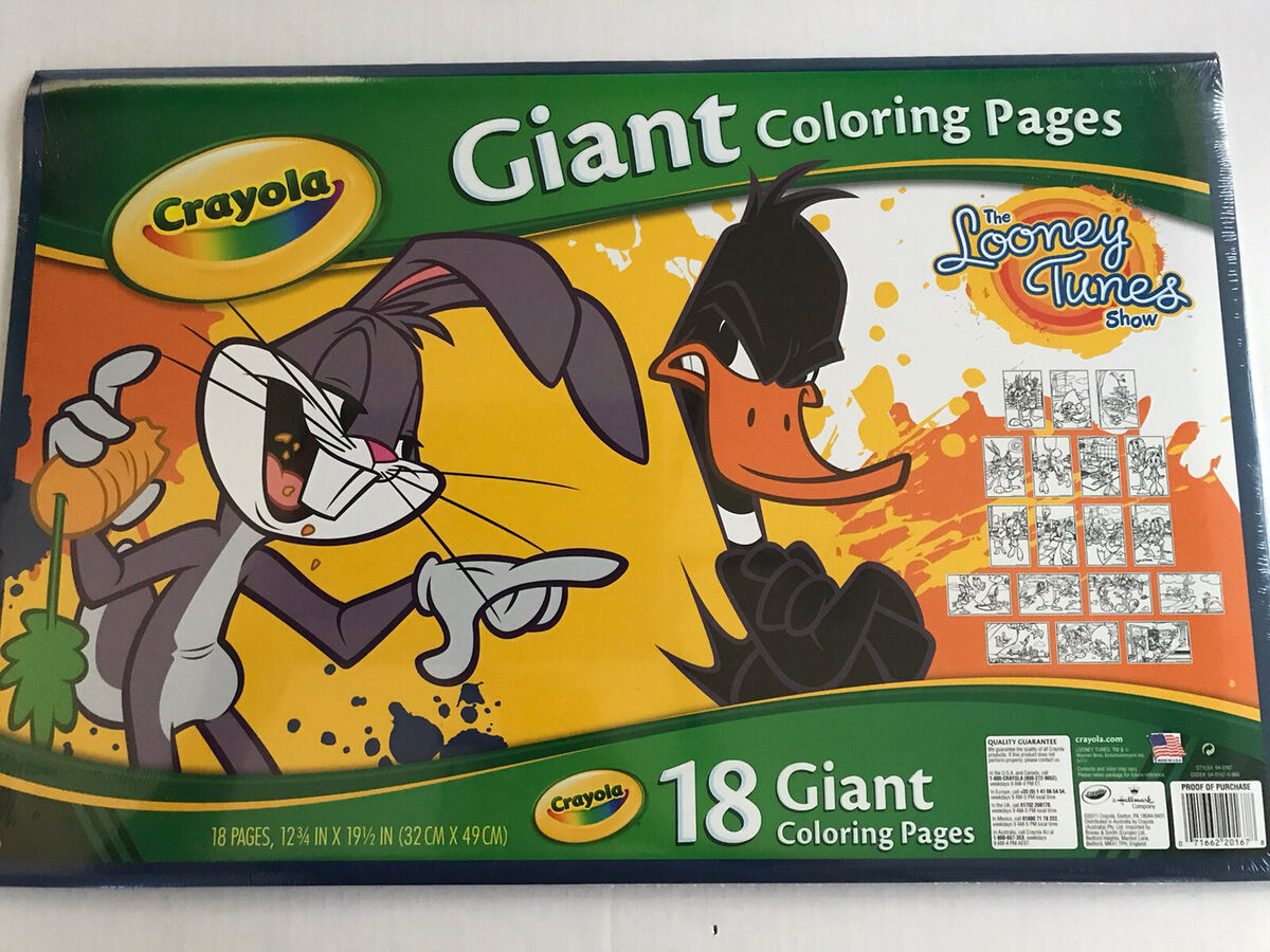 Crayola the looney tunes show giant coloring pages