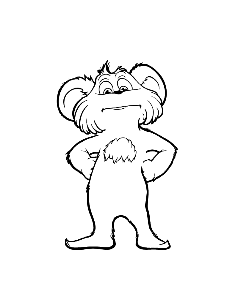 Free printable lorax coloring pages for kids