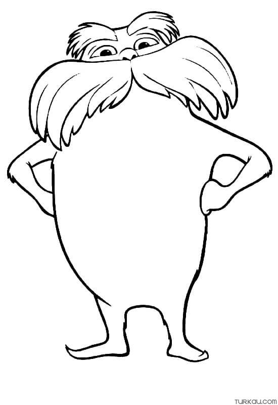 Lorax coloring page