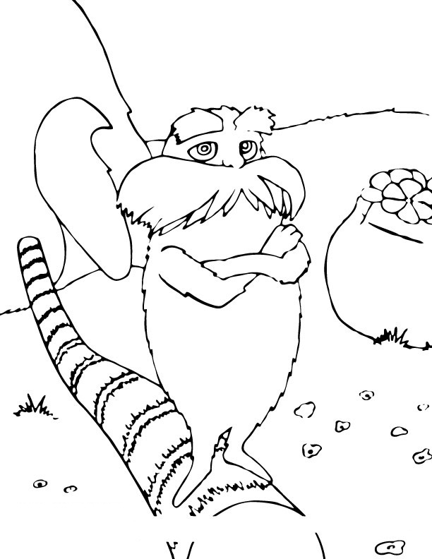 Free printable lorax coloring pages for kids