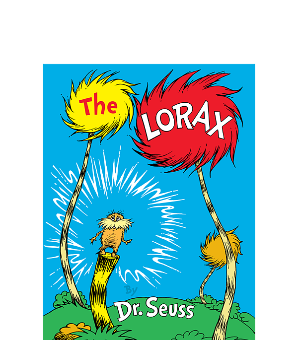 Dr seuss the lorax book cover sticker by akselw shelb