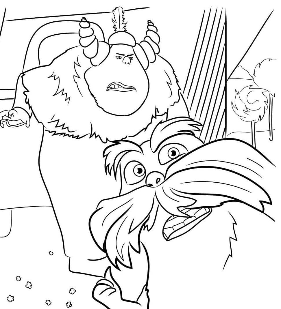 Lorax coloring pages