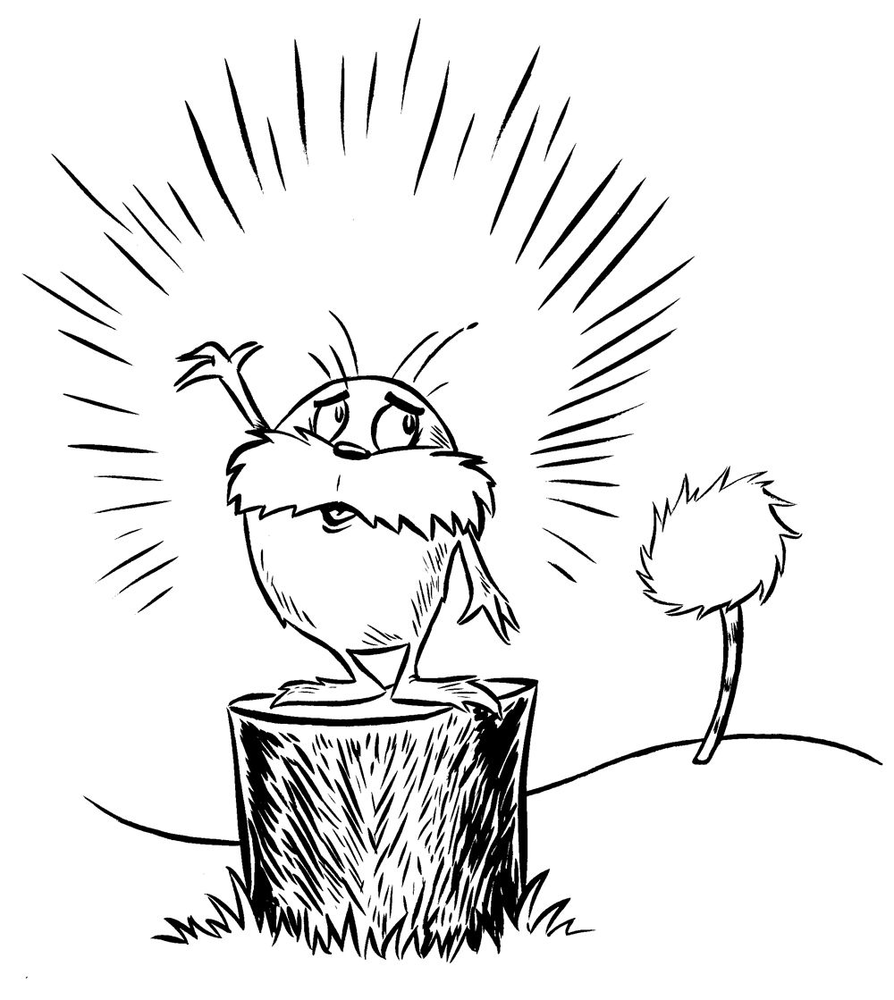 Lorax coloring pages