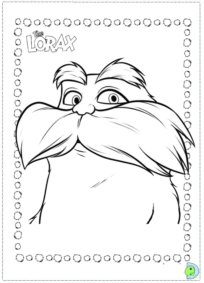 The lorax coloring page