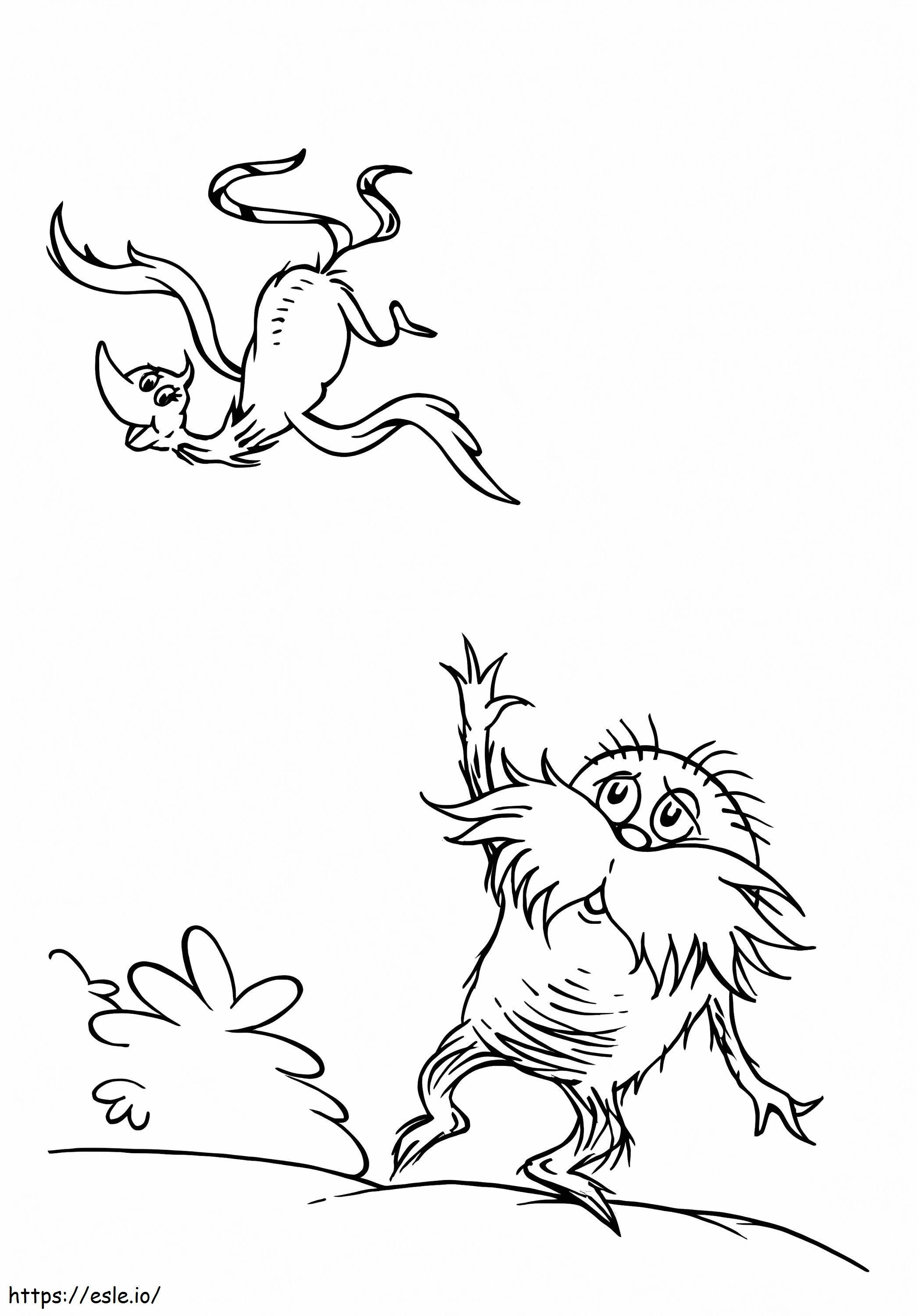 Lorax coloring page