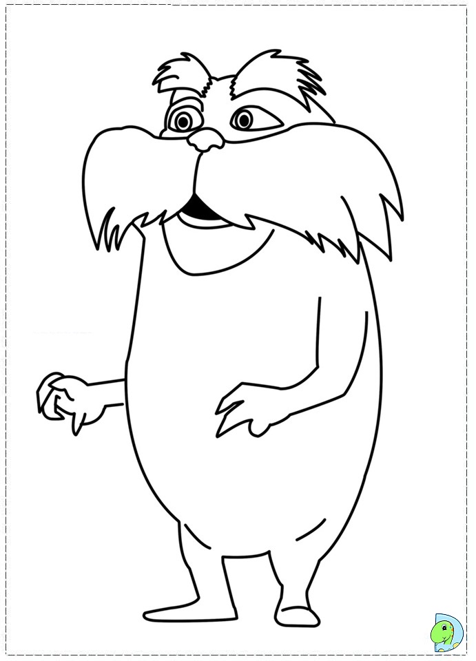 The lorax coloring page