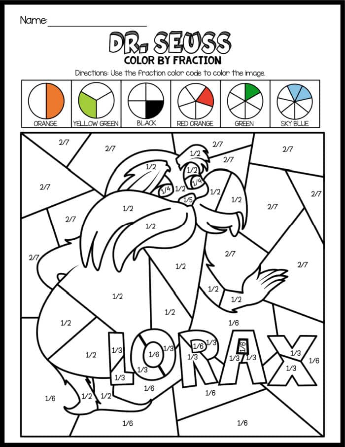 Dr seuss coloring pages