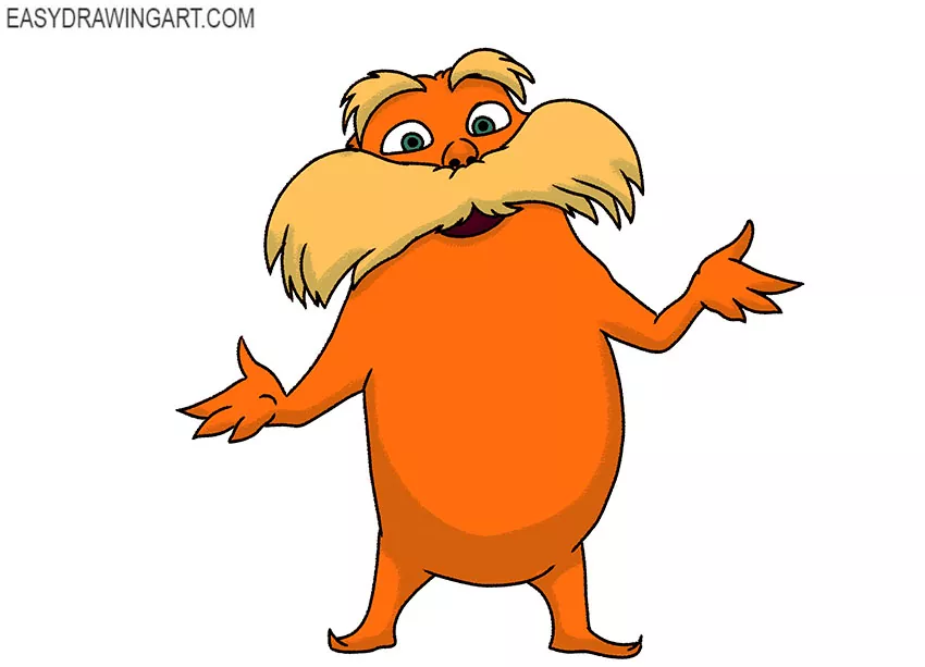 How to draw the lorax