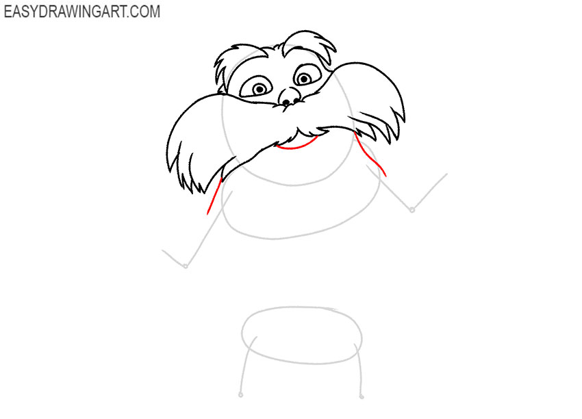 How to draw the lorax