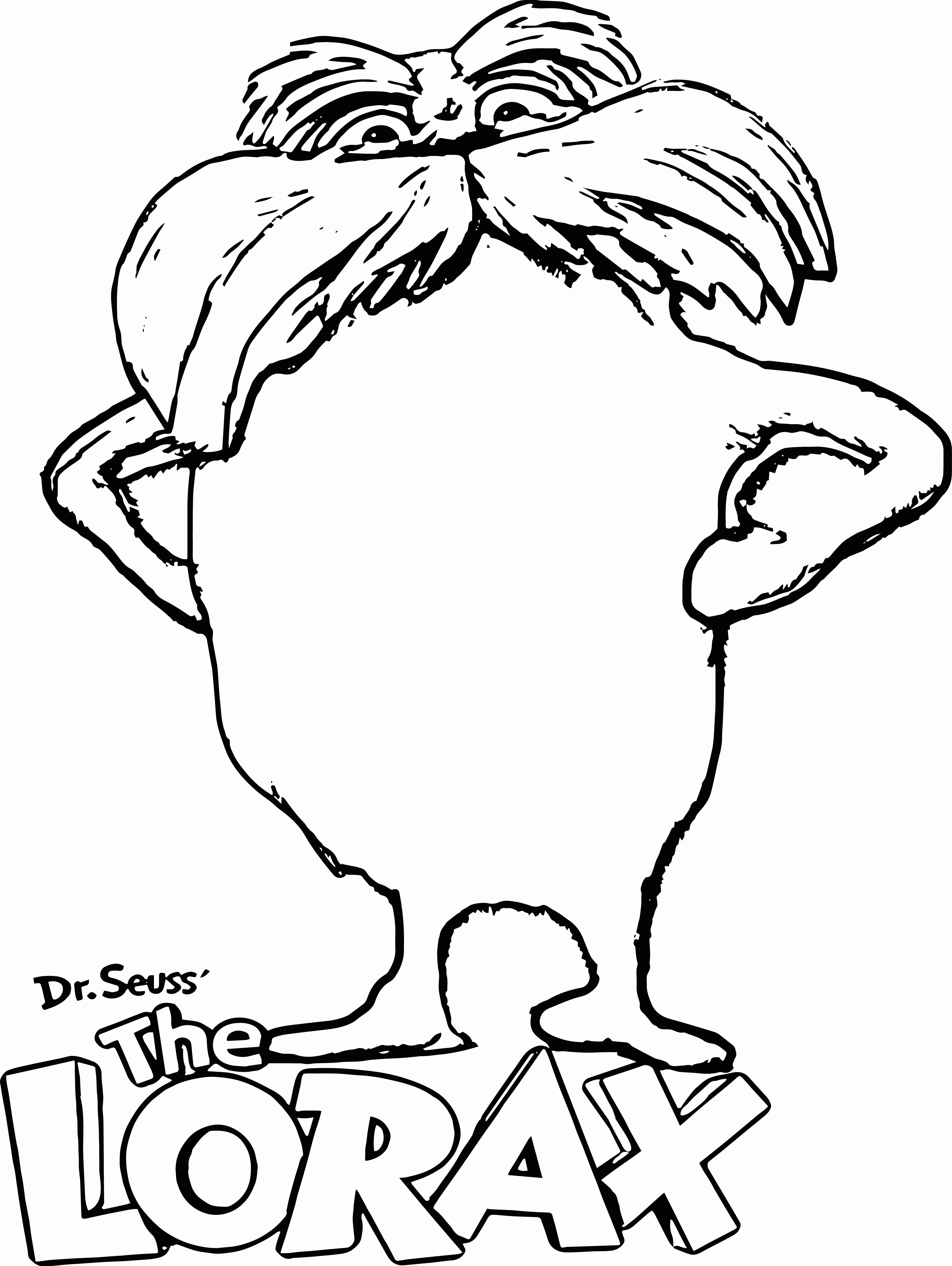 Free lorax coloring page download free lorax coloring page png images free cliparts on clipart library