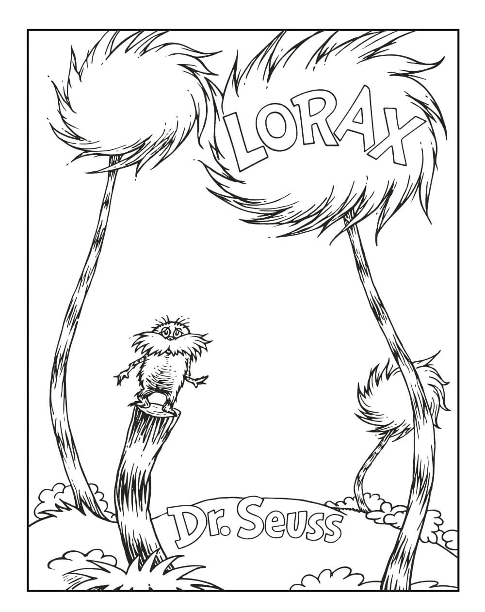 Lorax coloring pages