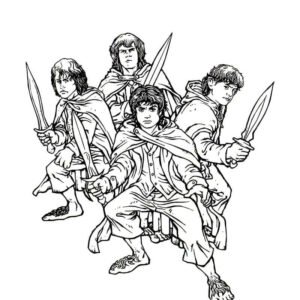 The lord of the rings coloring pages printable for free download