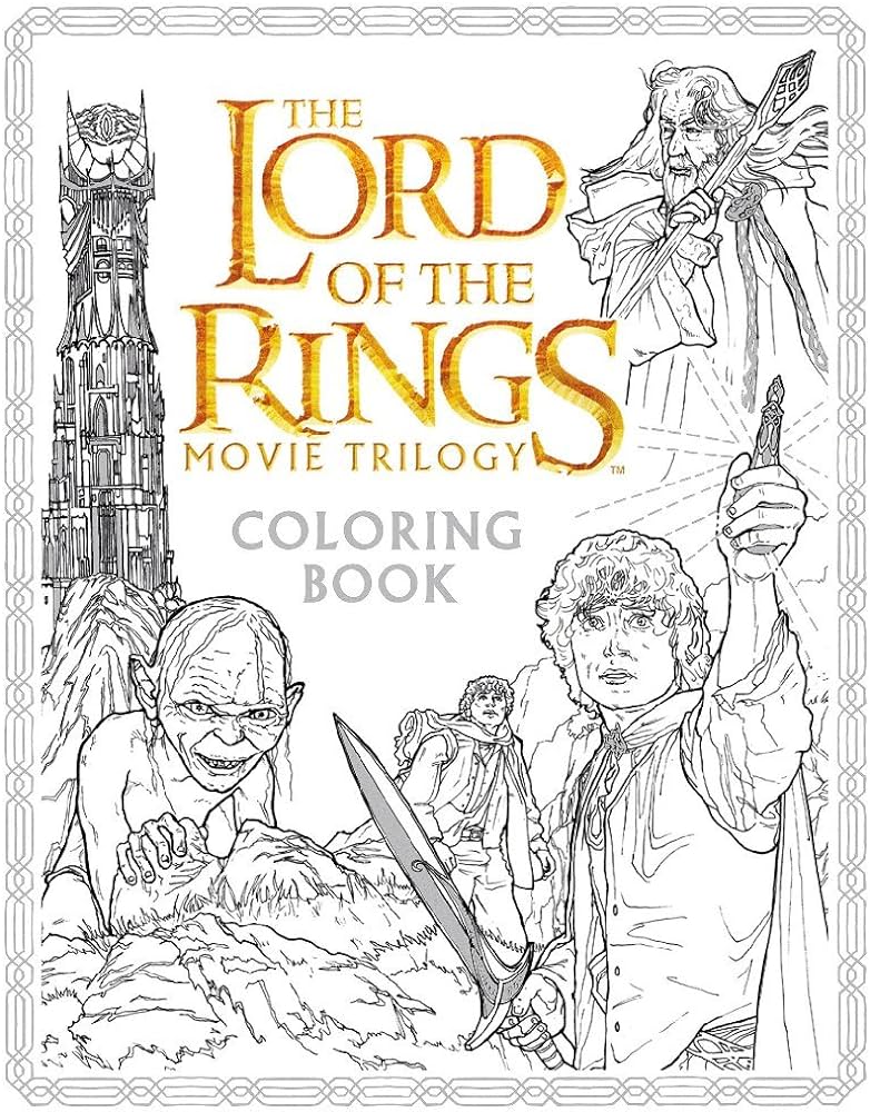 Buy the lord of the rgs movie trilogy colorg book a colorg book book onle at low prices dia the lord of the rgs movie trilogy colorg book a colorg