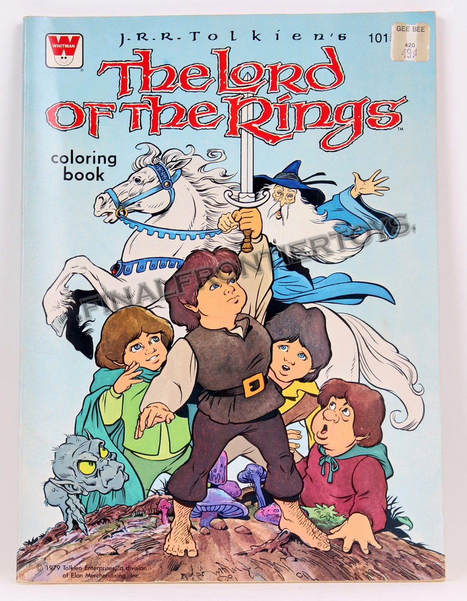 The lord of the rings coloring book lord of the rings animated c