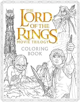 The lord of the rings movie trilogy coloring book a coloring book warner brothers studio tolkien j r r caven nicolette books