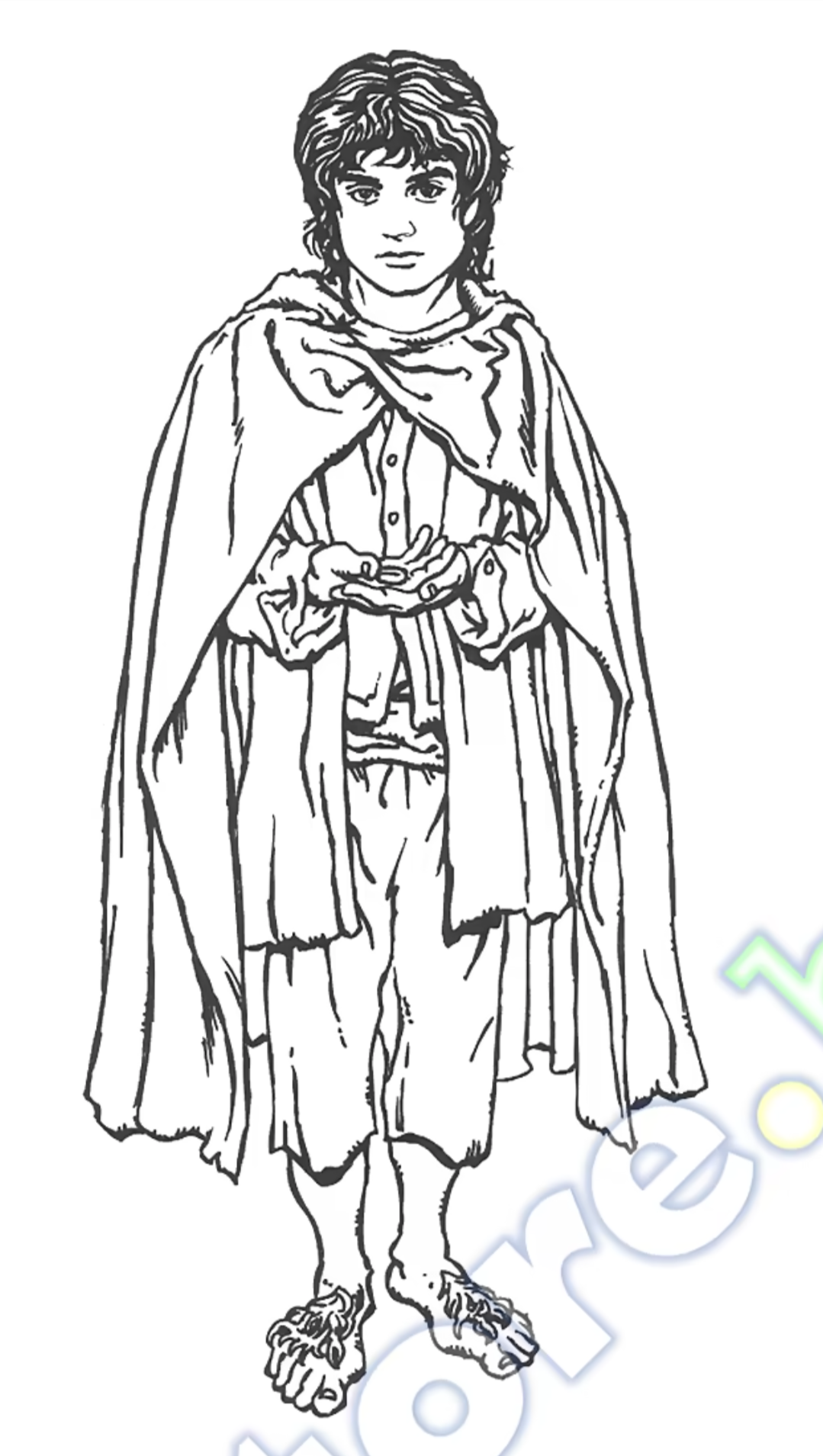 Frodo lotr coloring page lotr lord of the rings coloring pages