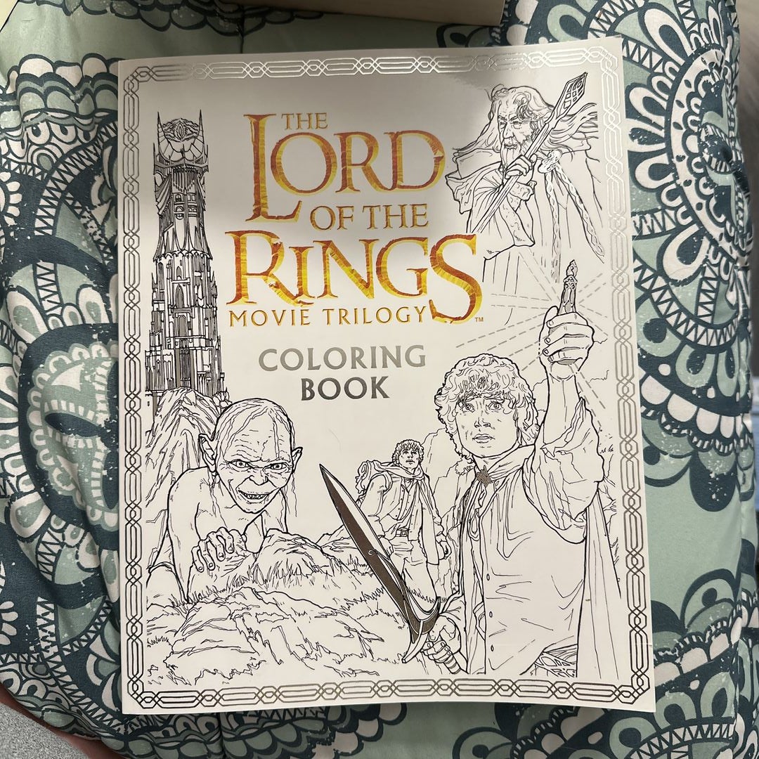 The lord of the rings movie trilogy coloring book by warner brothers warner brothers studio j r r tolkien paperback