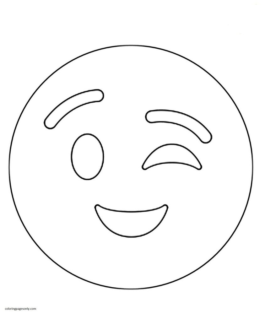 Emoji coloring pages printable for free download