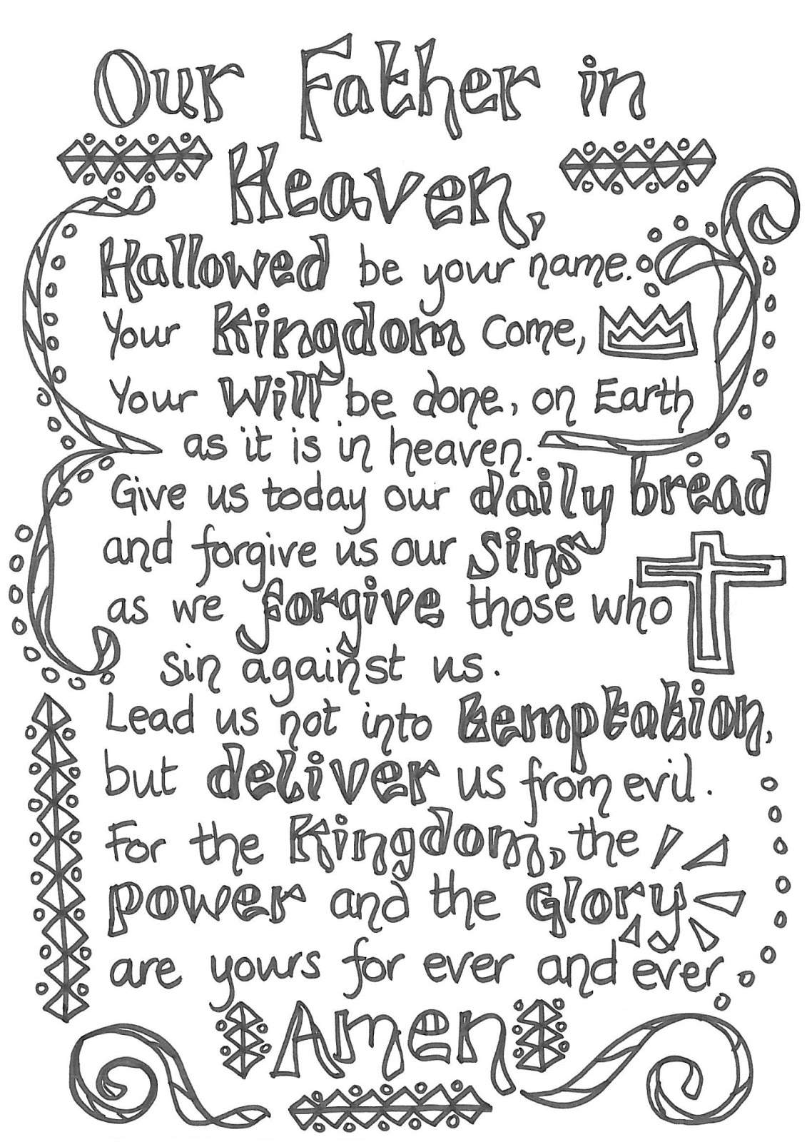 Flame creative childrens ministry prayers to colour in