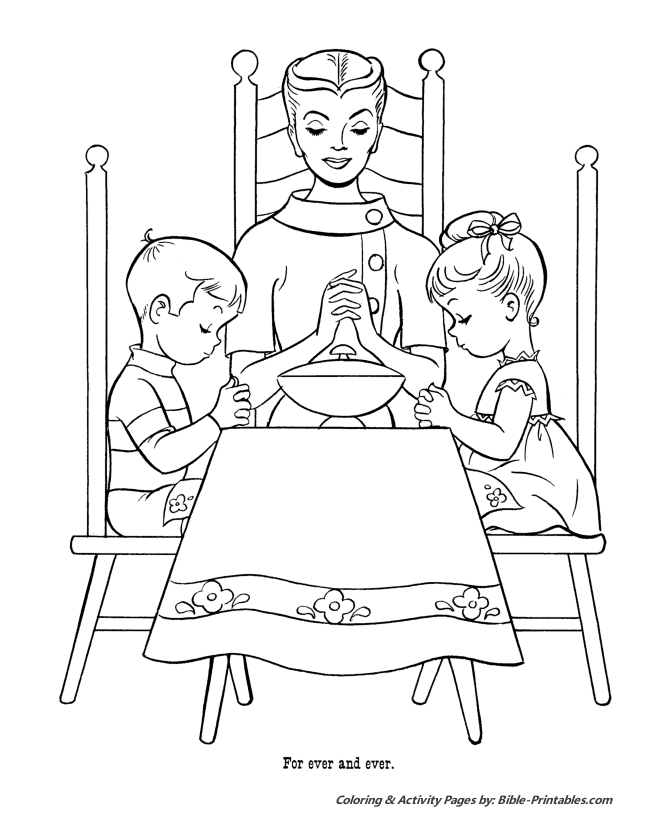 The lords prayer coloring pages p bible