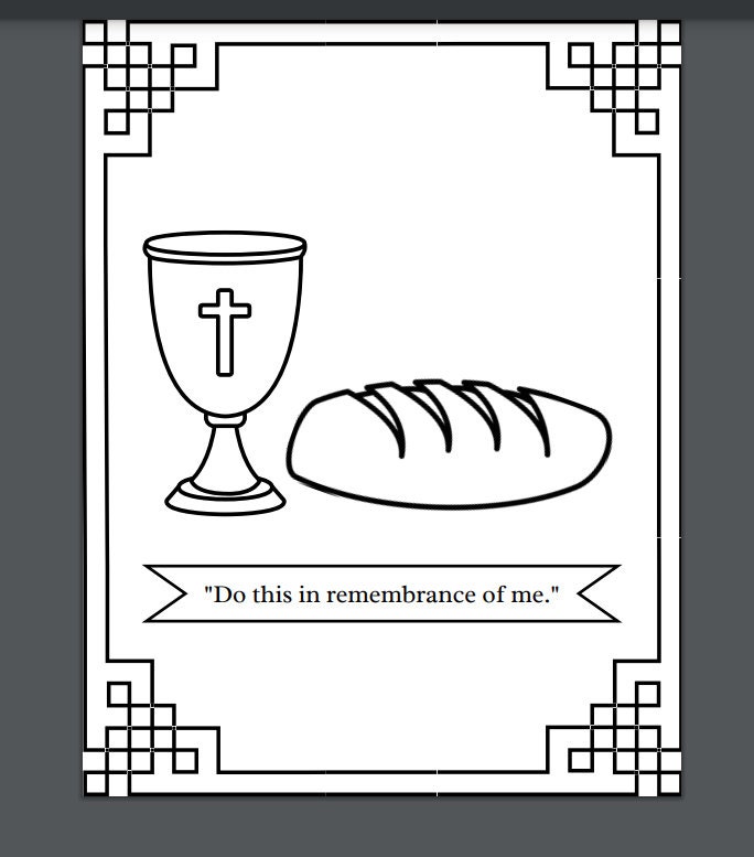 Munion elements childrens coloring page