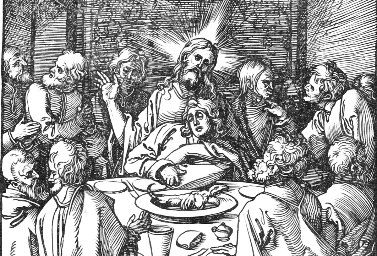 The last supper by albrecht durer