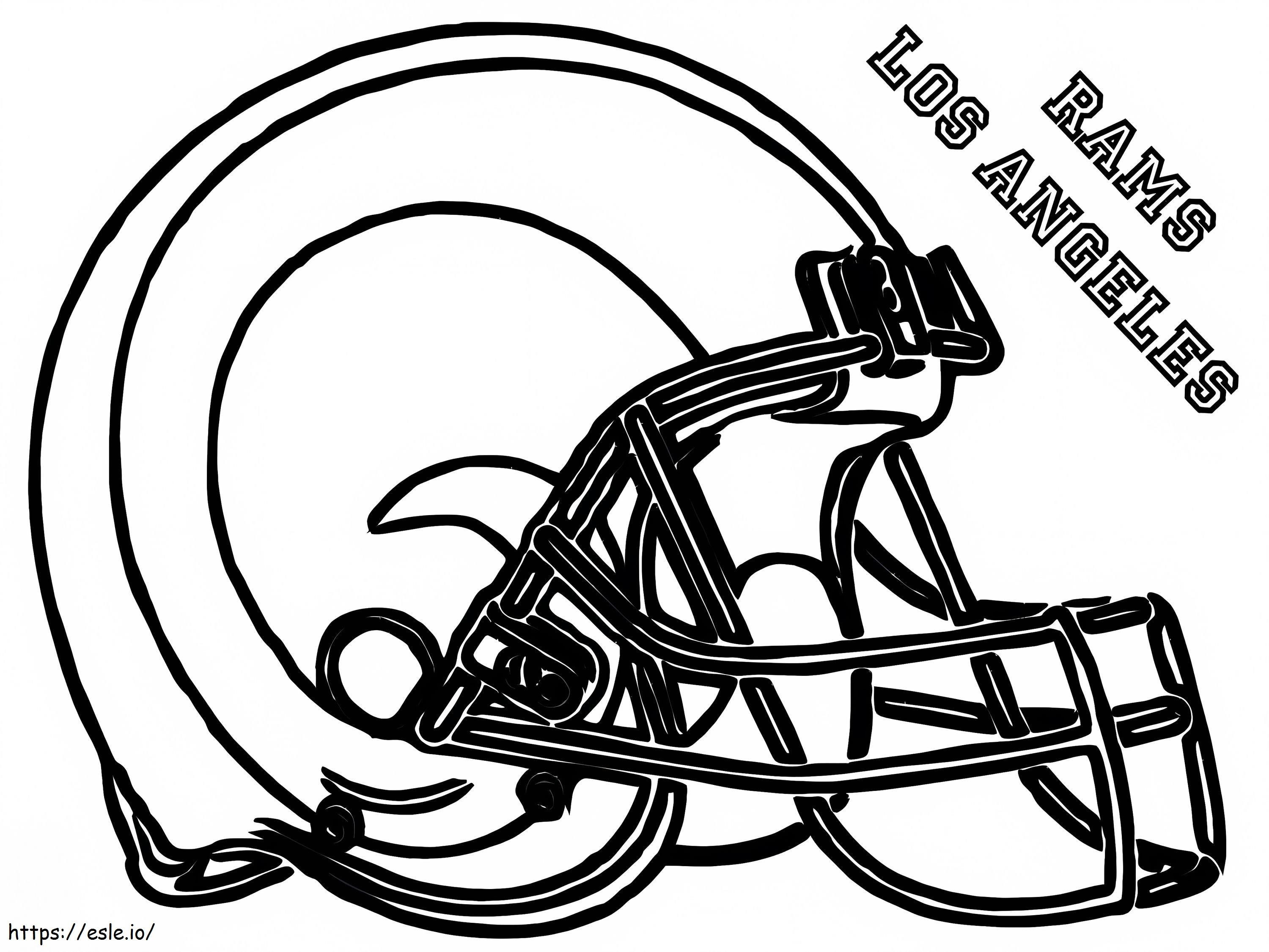 La rams logo coloring page