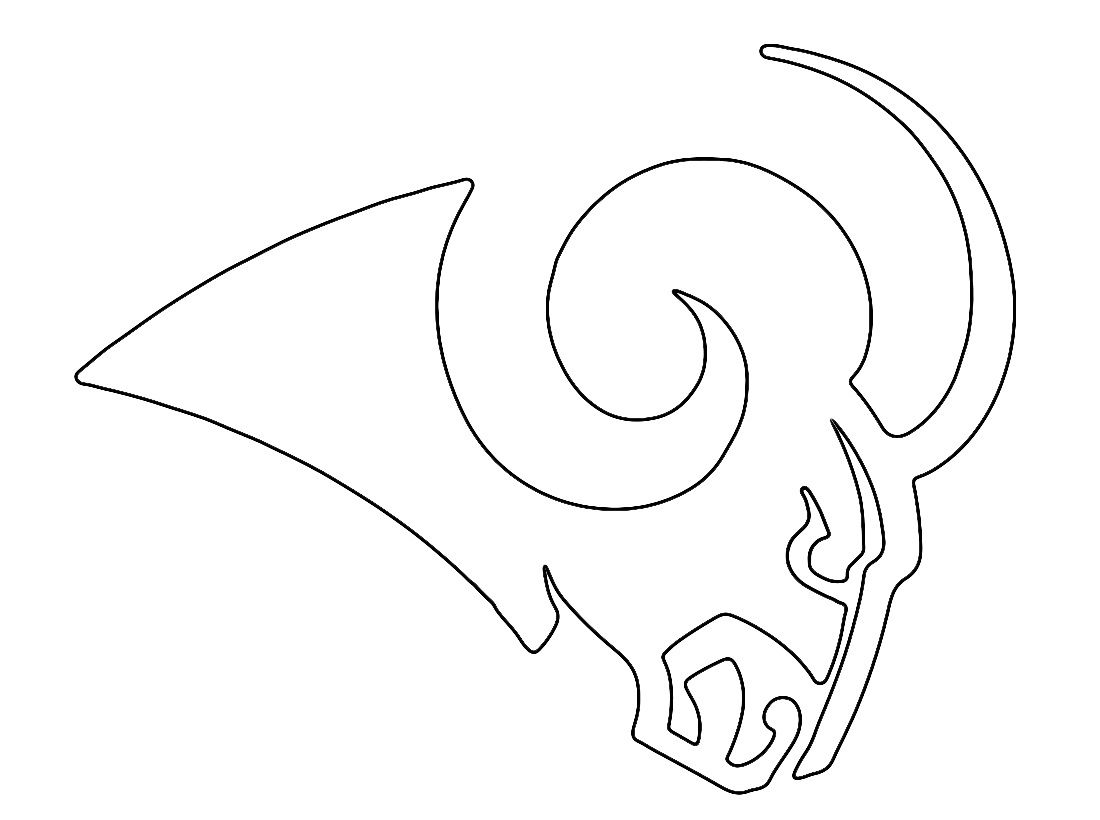 Los angeles rams coloring pages printable pdf ideas