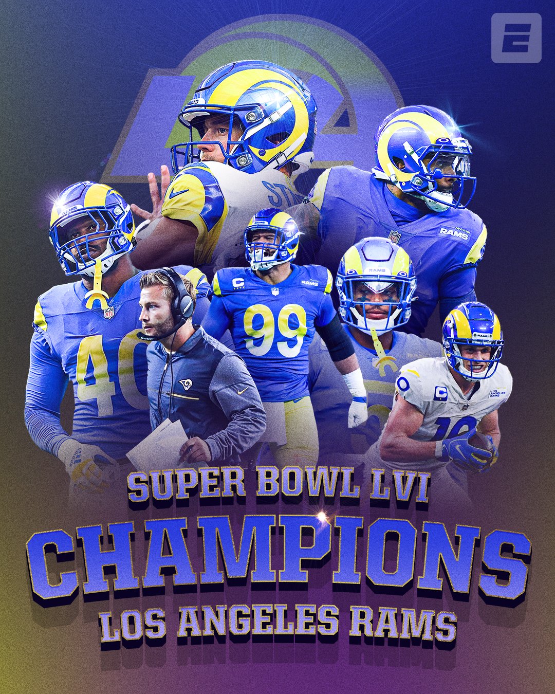 LA Rams Super Bowl Champions Flag