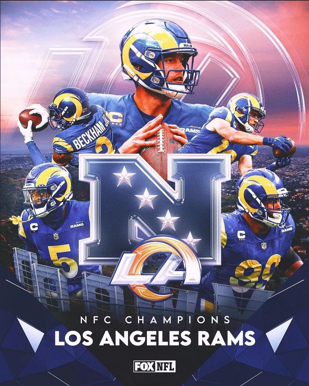 2021-2022 Rams Super Bowl LVI Champions Poster Wall Decor - Trends Bedding