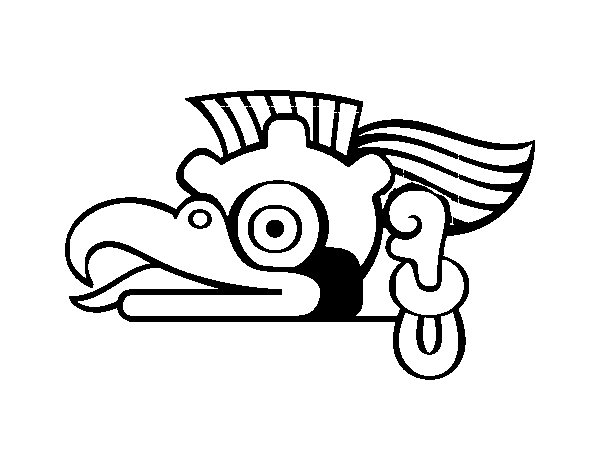 The aztecs days the vulture cozcaquauhtli coloring page