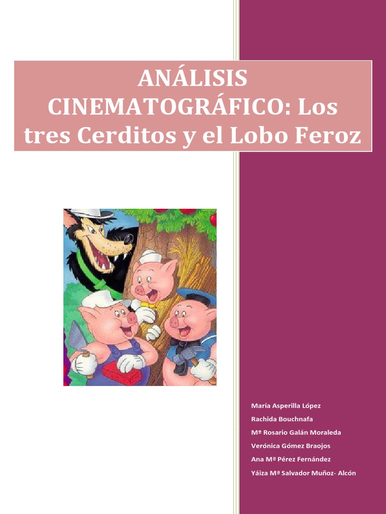 Ancalisis de los tr cerditos y el lobo feroz pdf ocio